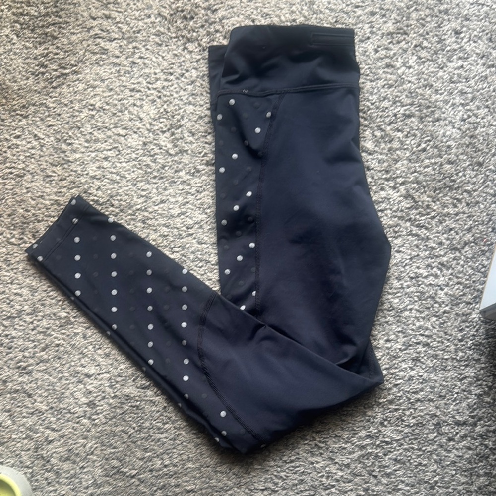 Nike Black and White Leggings with Edgy Stud Detail
